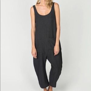 Ilana Kohn Black Linen Gary Jumpsuit